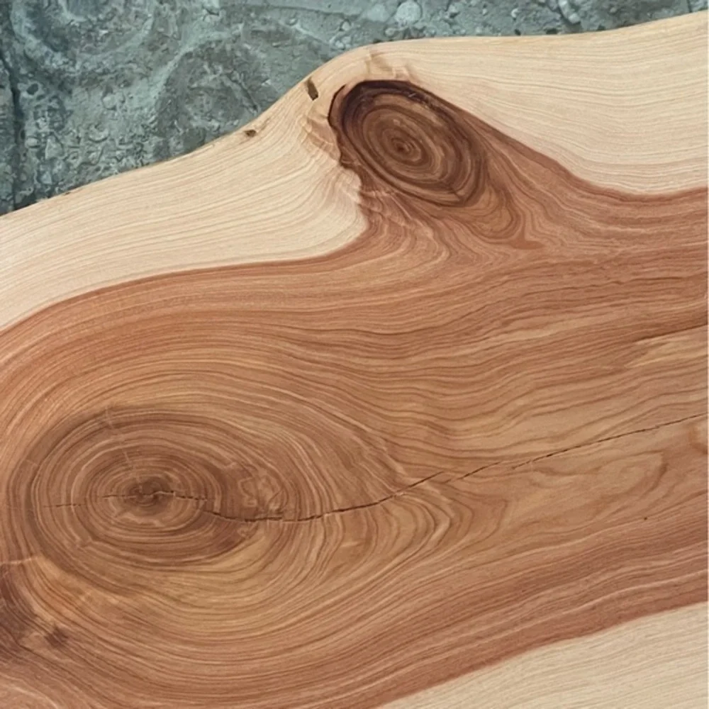 Handmade Long Charcuterie Board Snack NWT Live Edge Juniper Wood Party